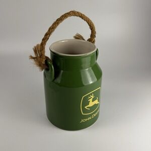 Collectible John Deere Stoneware Milk Can